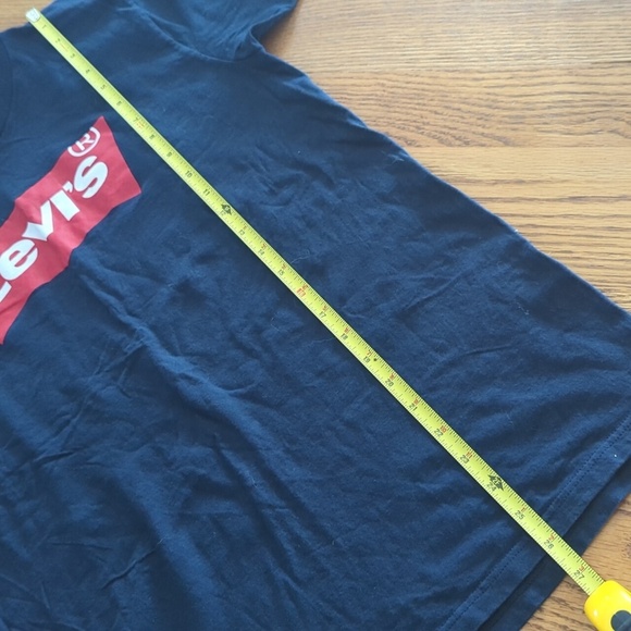 Levi Logo Graphic Short Sleeve Tee Shirt Size M Navy and Red - Picture 6 of 6